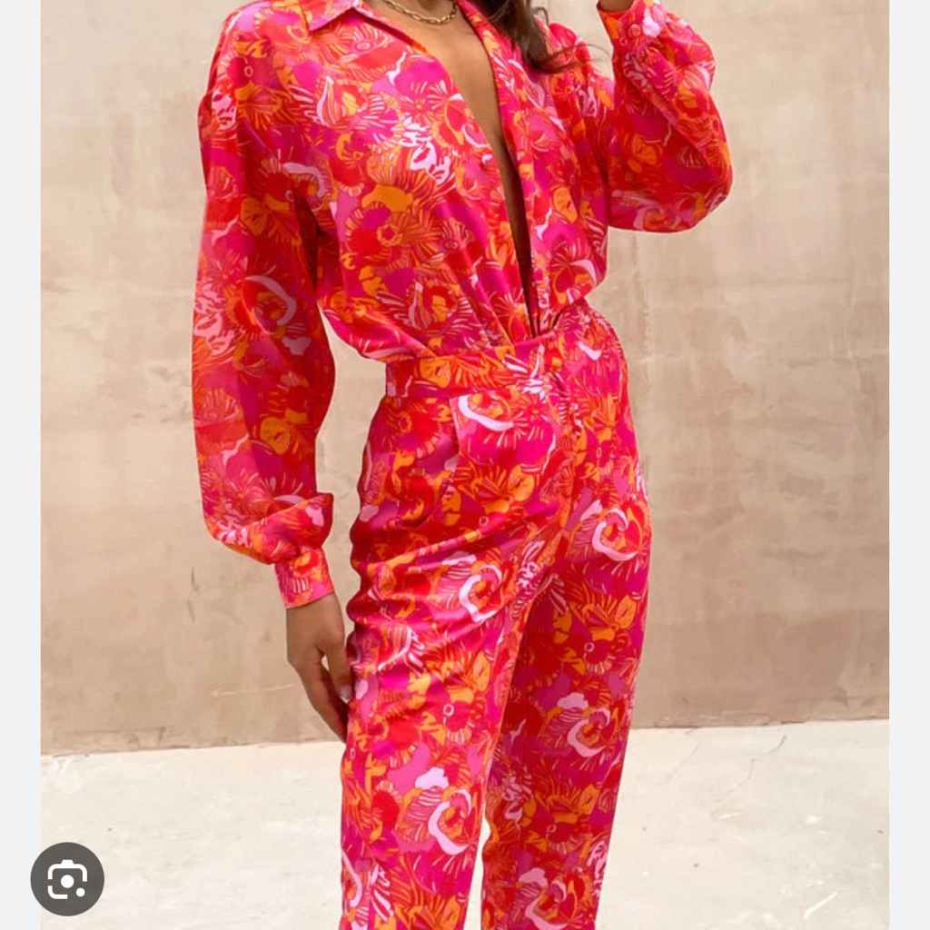 Floral Never Fully Dressed Tapered Trouser/Shirt